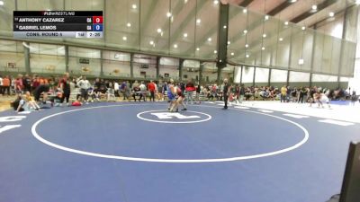 Junior Boys GR - 150 lbs Cons. Round 5 - Anthony Cazarez, CA vs Gabriel Lemos, CA
