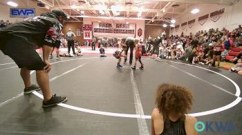 45 lbs Quarterfinal - Lucas Johnson, Hilldale Youth Wrestling Club vs Scarlett Bay, Sperry Wrestling Club