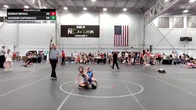 64 lbs 1st Place Match - Jackson Caporiccio, Apex Wrestling School vs Roman DePaul, All I See Is Gold Academy