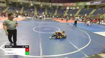 78 lbs Rr Rnd 2 - Aaden Ewing, Fort Morgan Gladiators vs Chance Johnson, Kimball WC