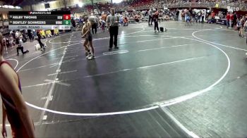 90 lbs Cons. Round 1 - Bentley Schweers, Wisner Rec Wrestling Club vs Kelby Twohig, RCWC