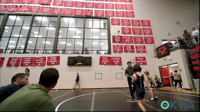 55 lbs Consi Of 8 #2 - Jesse Hightower, Watonga Youth Wrestling vs Oliver Grace, El Reno Wrestling Club