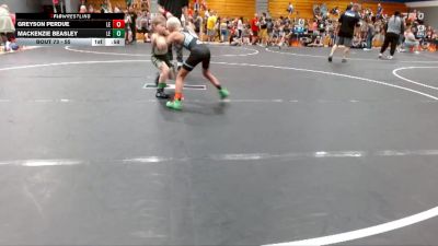 55 lbs Round 3 - Mackenzie Beasley, Cobra Wrestling Club vs Greyson Perdue, Cobra Wrestling Club