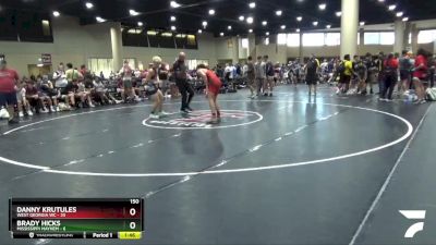 150 lbs Round 2 (6 Team) - Danny Krutules, West Georgia WC vs Brady Hicks, Mississippi Mayhem