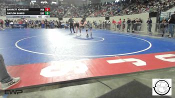 120 lbs Consi Of 16 #2 - Barrett Johnson, Pauls Valley Panthers Wrestling vs Raylon Banks, Lone Grove