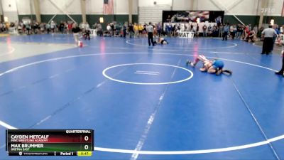 120 lbs Quarterfinal - Cayden Metcalf, MWC Wrestling Academy vs Max Brummer, Gretna East