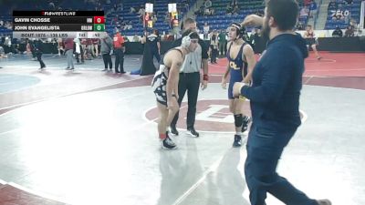 138 lbs Consi Of 32 #2 - Gavin Chosse, North Middlesex vs John Evangelista, Greater Lowell