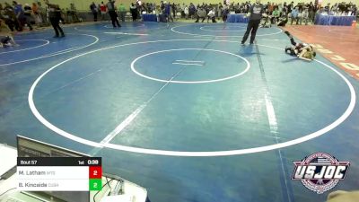 55 lbs Round Of 16 - Malachi Latham, West Texas Grapplers vs Barrett Kincaide, Cushing Tigers