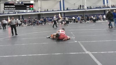 125 lbs Consi Of 16 #1 - Justin Jones, Bloomsburg - UnAttached vs Nico Calello, Kent State