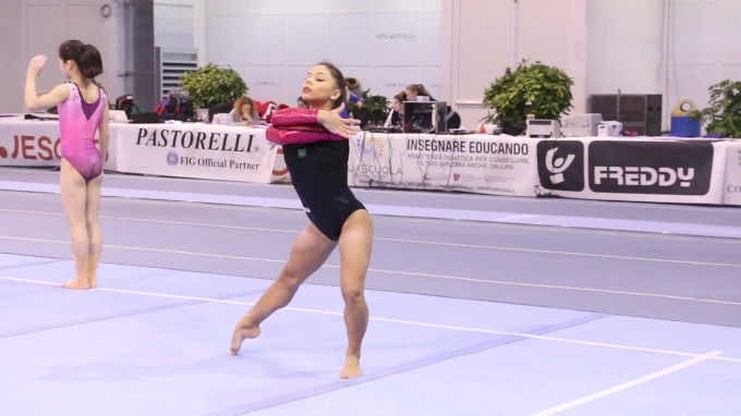 Flavia Saraiva (BRA) Full Floor Routine, Training Day 2 ...