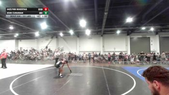 101 lbs Quarterfinal - Jazlynn Maestas, Boom Wrestling vs Zoie Cunanan, Aniciete TC