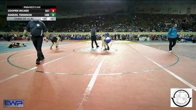 140 lbs Consi Of 16 #2 - Carson Barber, Little Axe Takedown Club vs Kaysin Morgan, Catoosa Wrestling