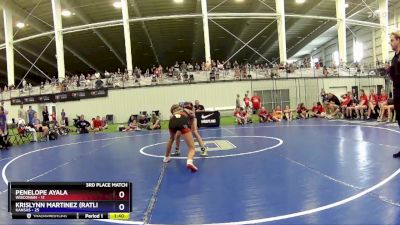 93 lbs Placement Matches (8 Team) - Penelope Ayala, Wisconsin vs Krislynn Martinez (Ratliff), Kansas