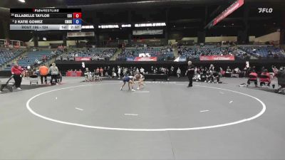 124 lbs Quarterfinal - Ellabelle Taylor, Evergreen State vs 2 Katie Gomez, Cumberlands