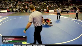 Quarterfinal - Creel Weber, Hemingford vs Carter Beckman, Elgin Public/Pope John