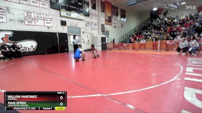 140 lbs Champ. Round 2 - Sophia Zhilinsky, El Camino Real vs Catalina Medina, Temescal Canyon