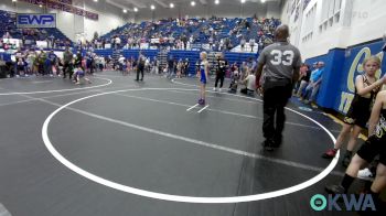 67-70 lbs Quarterfinal - Blakeleigh Garrison, Piedmont vs Addison Earhart, Tecumseh Youth Wrestling