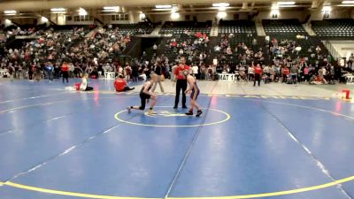 95 lbs 5th Place Match - Justin Thompson, Wray Wrestling Club vs Eli Samuelson, Oakley Wrestling Club