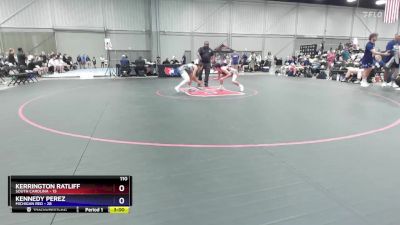 110 lbs Semis & 3rd Wb (16 Team) - Kerrington Ratliff, South Carolina vs Kennedy Perez, Michigan Red