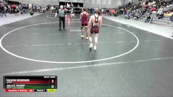 126 lbs Cons. Round 6 - Deuce Sharp, West Allis Central vs Mason Boerner, Omro