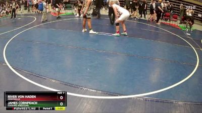 200 lbs Cons. Round 2 - James Cornpeach, Cougars Wrestling vs River Von Haden, Monticello