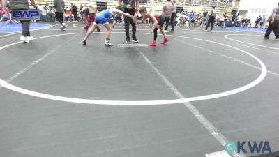 76 lbs Quarterfinal - Jett Manning, Barnsdall Youth Wrestling vs Charles Mehojah, Wolfpak Wrestling