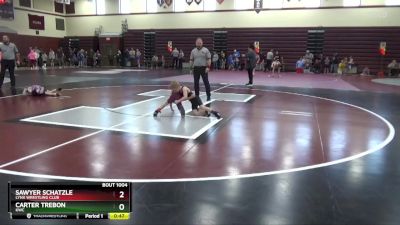 SPW-4 lbs Round 1 - Carter Trebon, KWC vs Sawyer Schatzle, Lynx Wrestling Club