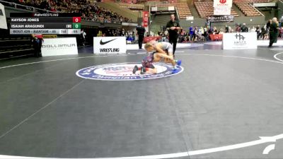 Intermediate Boys - 84 lbs Cons. Round 2 - Kayson Jones vs Isaiah Aragundi, Legacy Wrestling Center