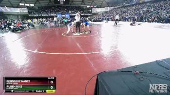 4A 113 lbs Champ. Round 1 - Ruben Ruiz, Federal Way vs Bendeguz Nance, North Creek