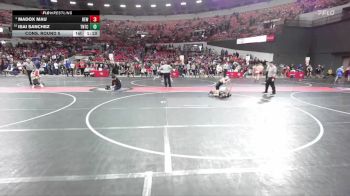 100 lbs Cons. Round 5 - Isai Sanchez, Team Nazar Training Center vs Madox Mau, RT Elite Wrestling