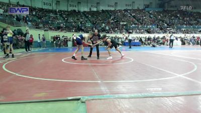 88 lbs Consi Of 32 #2 - Camdyn Slaughter, Mustang Middle School vs Mason Gillespie, Shawnee Middle School