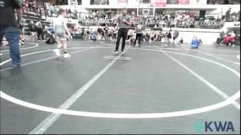 80 lbs Quarterfinal - Cyrus Baker, Harrah vs Brady Boles, Mustang Bronco Wrestling Club