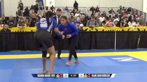 Heliane Lukeni Seródio Caio vs Rianna Marie Tate 2024 World IBJJF Jiu-Jitsu No-Gi Championship