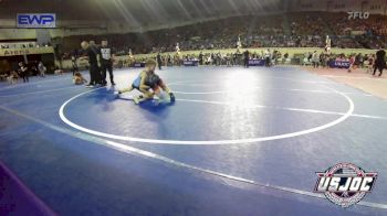 76 lbs Quarterfinal - Ezra Criss, Spartan Mat Club vs Ryker Johnson, Division Bell Wrestling