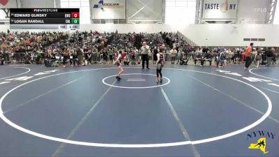 74 lbs Cons. Round 2 - Edward Glinsky, Quaker Wrestling Club vs Logan Randall, Club Not Listed