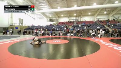 126 lbs 7th Place Match - Derek Glastras, Davis vs Finn Jensen, Timpanogos