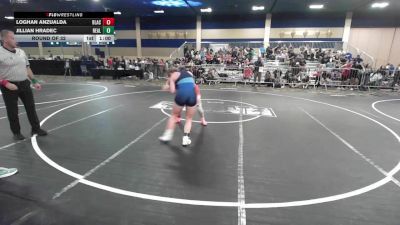 155 lbs Round Of 32 - Loghan Anzualda, Black Flag Wr Ac vs Jillian Hradec, Reality Sports