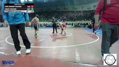 130 lbs Round Of 32 - Jake Snider Frazier, Claremore Wrestling Club vs Crew Fischer, Westmoore Wresting