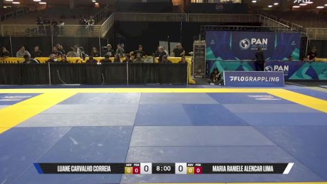 Maria Raniele Alencar Lima vs Luane Carvalho Correia 2025 Pan Jiu Jitsu IBJJF Championship