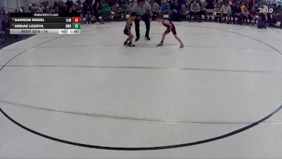 19 lbs Quarterfinal - Arejae Lozoya, Gering Wrestling Club vs Dawson Riedel, Gothenburg Jr. Wrestling