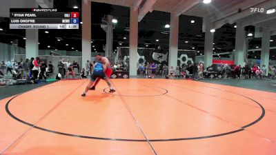 Masters B FS - 100 lbs Champ. Round 1 - Ryan Pearl, California vs Luis Onofre, Mad Cow Wrestling Club