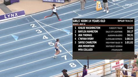 Youth Girls' 400m, Semi-Finals 11 - Age 14