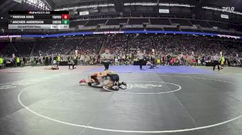 D1-126 lbs Quarterfinal - Archer Anderson, Clarkston HS vs Tristan King, Temperance Bedford