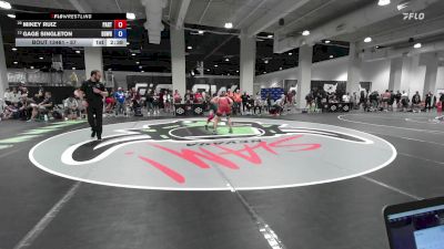 57 lbs Cons. Round 5 - Mikey Ruiz, Panhandle RTC vs Gage Singleton, Beaver Dam Wrestling Regional Training Center