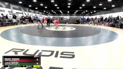 119 lbs Round 1 (8 Team) - Lucas Reeves, Elite Athletic Club vs Brody Weimer, Death Squad Wrest