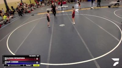 87 lbs Cons. Round 2 - Sullivan McNamara, MN vs Kolin Carder, OH