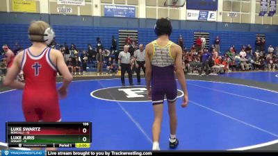 106 lbs Placement Matches (8 Team) - Peyton Schoettle, Roncalli vs Xavian Tijerina, Hobart