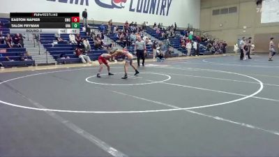 75-91 lbs Round 2 - Easton Napier, Cornerstone Mat Club vs Talon Fryman, Unattached