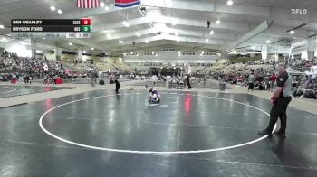 106 lbs Semis & 1st Wb (8 Team) - Ben Weakley, Clarksville High School vs Bryson Ford, Nolensville High School
