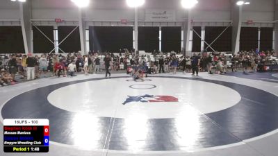 100 lbs Cons. Sub-quarters - Stephen Klink III, Massas Maniacs vs Caison Shiekh, Empyre Wrestling Club